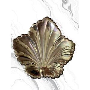 Vintage WMF Ikora Silver Plate Leaf Dish – Mid-Century Modern Trinket Bowl